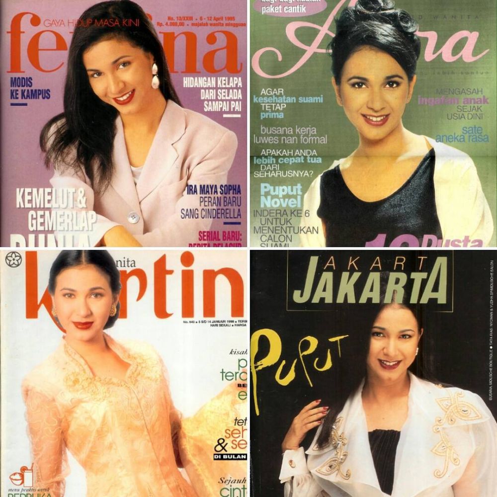 12 Potret lawas Puput Novel penyanyi era 90-an, memesona sejak cilik