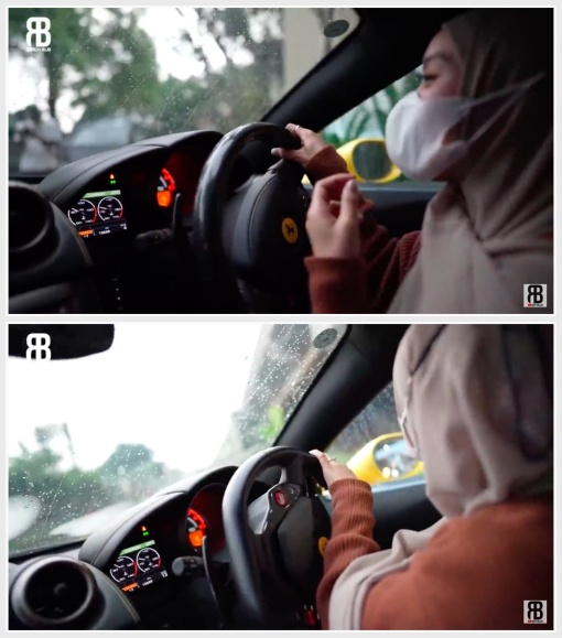 7 Momen Lesty Kejora jajal Ferrari Rizky Billar, sempat kebingungan