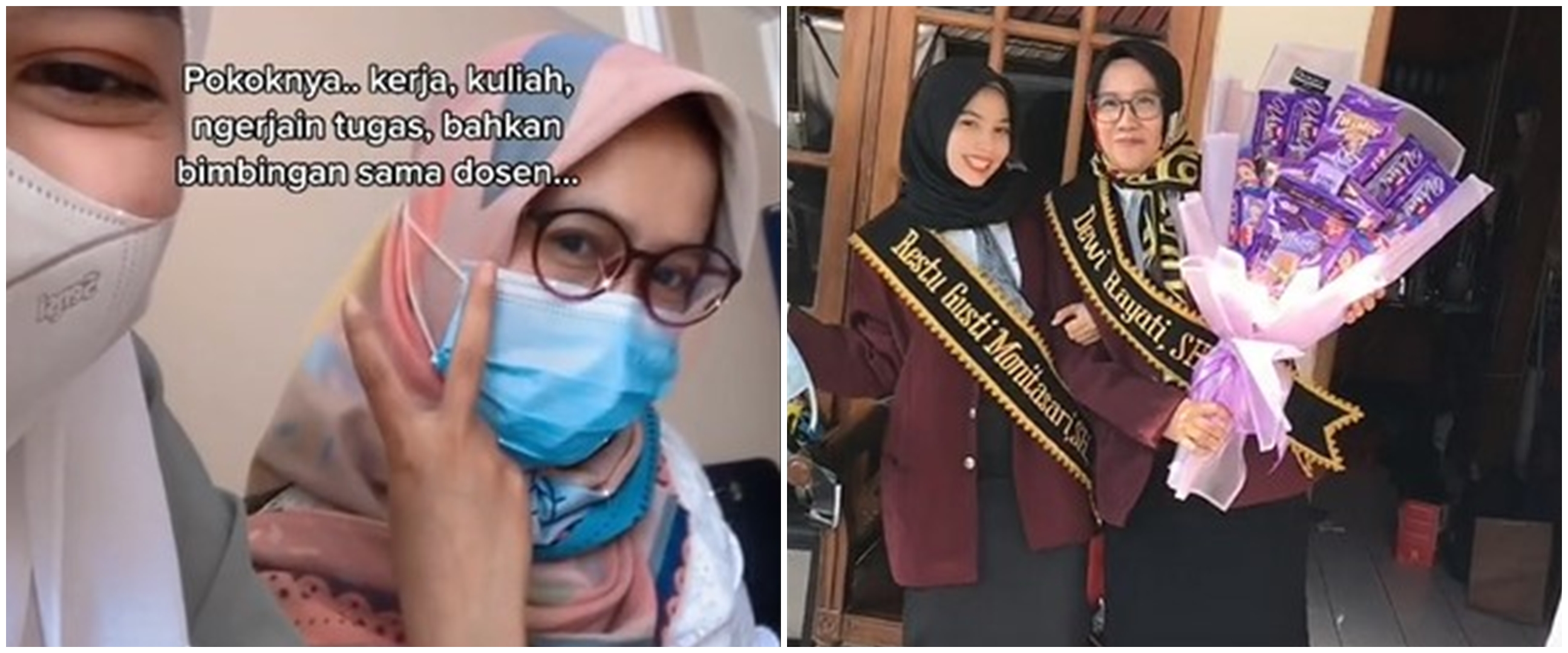 Kisah viral anak dan 'ibu' lulus kuliah bareng, tuai pujian