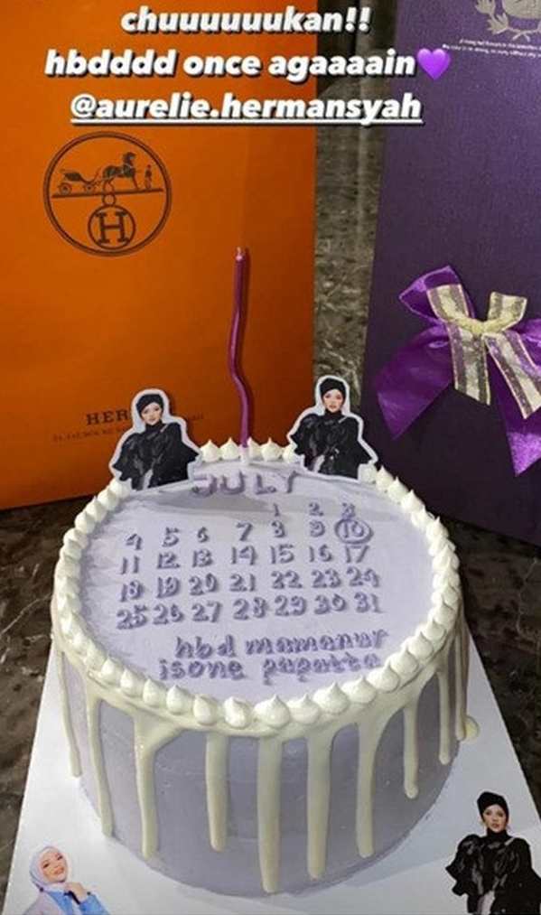 10 Potret kue ultah Aurel Hermansyah dari tahun ke tahun, selalu unik