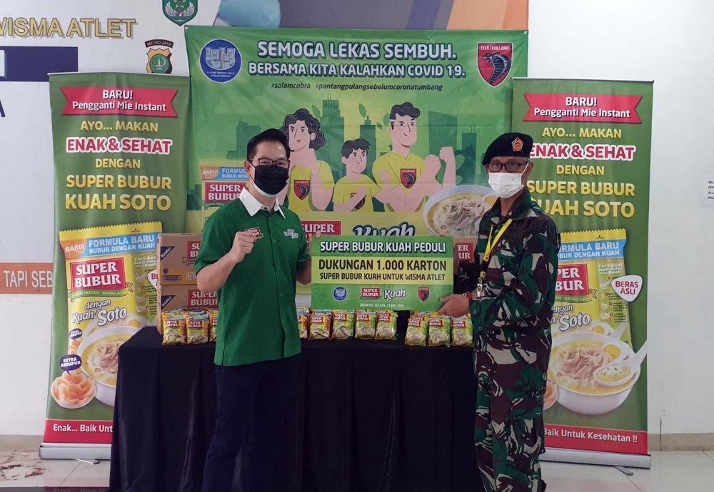 Dukung Nakes dan kesembuhan pasien, Mayora kirim bubur instan