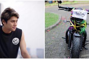 7 Penampakan moge milik Rizky Billar, kado ultah dari Lesty Kejora