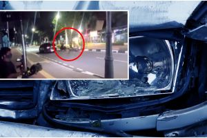 Viral aksi pemotor bantu kecelakaan di jalan, ternyata lagi syuting