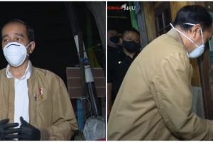 9 Momen Jokowi blusukan malam hari bagikan sembako dan paket obat