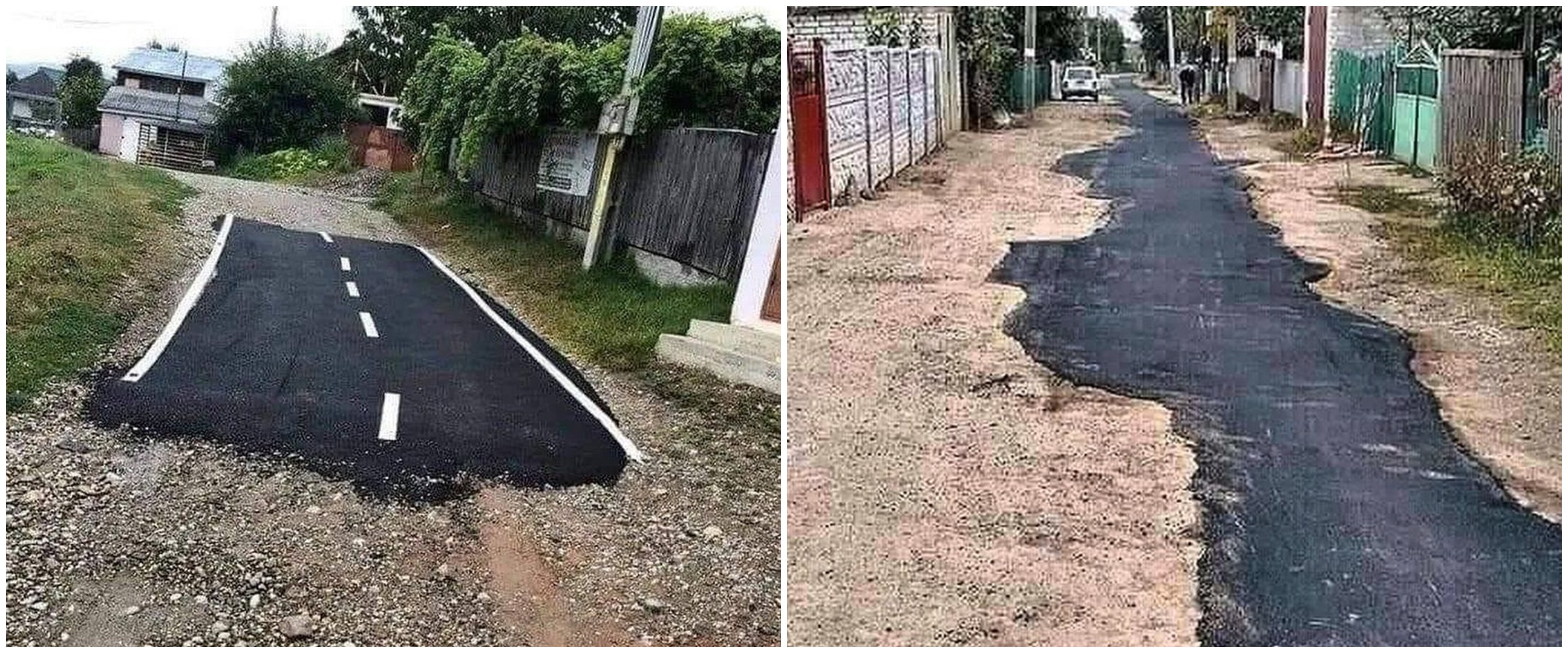11 Momen lucu perbaikan jalan ini hasilnya bikin tepuk jidat
