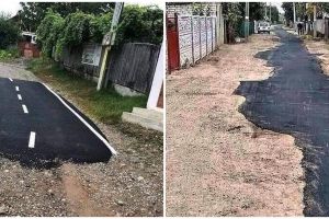 11 Momen lucu perbaikan jalan ini hasilnya bikin tepuk jidat