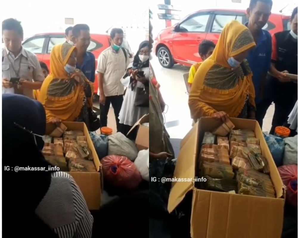 Ibu ini viral beli mobil pakai uang receh, hasil nabung 5 tahun
