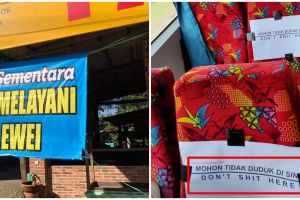 13 Spanduk pemberitahuan pakai bahasa Inggris, bikin senyum lebar