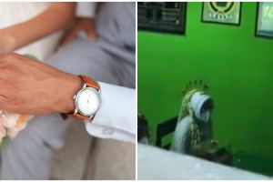 Viral aksi fotografer motret acara akad lewat ventilasi, taat PPKM