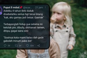 11 Curhatan lucu netizen soal celotehan adik ini penuh kepolosan