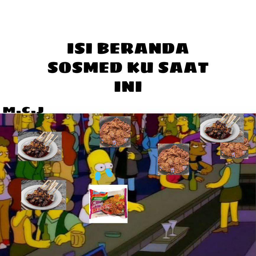 13 Meme lucu menu hari raya Idul Adha, ada sate tempe lho