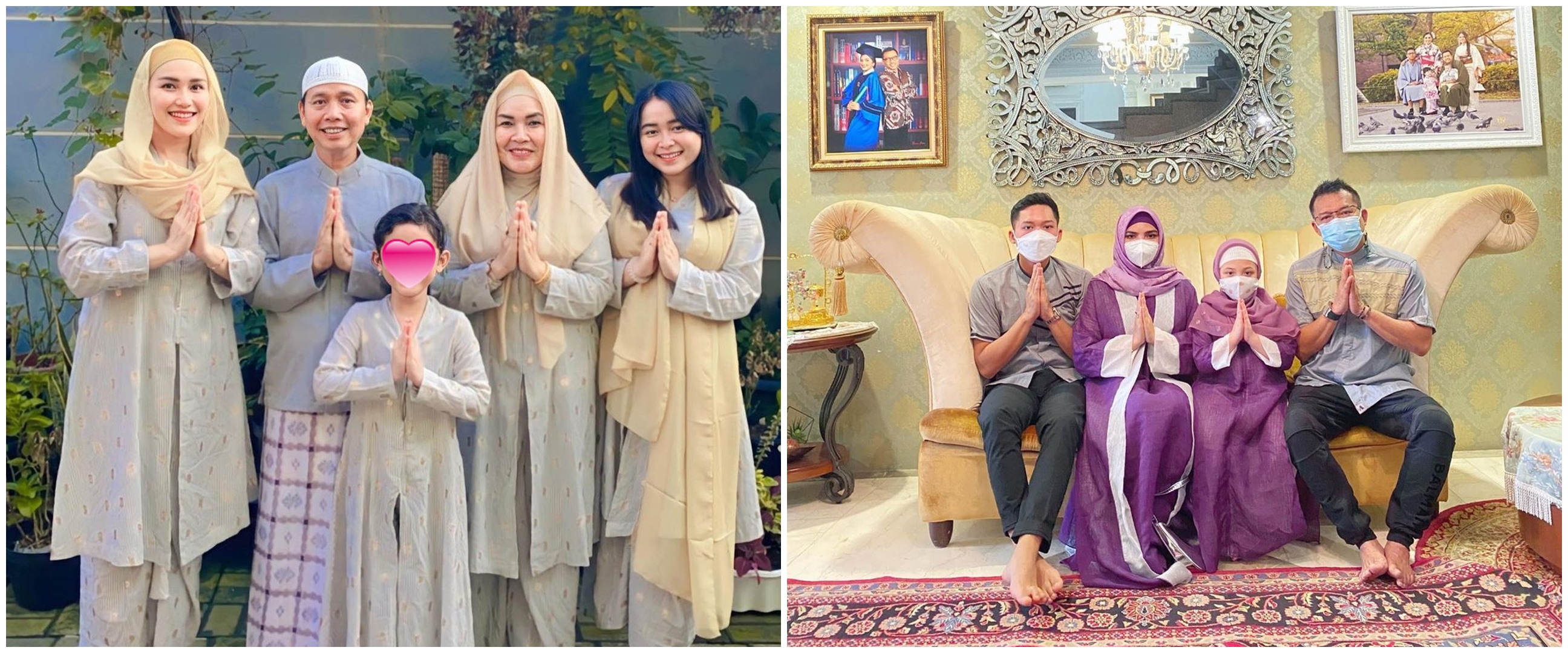 11 Seleb rayakan Idul Adha di rumah bareng keluarga, gayanya kompak