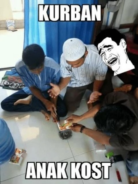 11 Potret lucu Hari Raya Kurban ala anak kos ini bikin nyengir