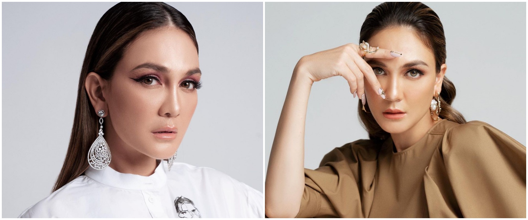 11 Gaya pemotretan terbaru Luna Maya, outfitnya dari brand kelas dunia