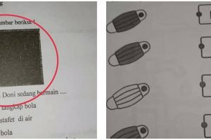 13 Gambar lucu di soal ujian ini bikin murid pusing garuk kepala