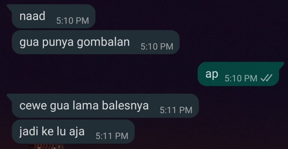 11 Chat lucu dari cowok yang udah punya pacar, bikin geregetan