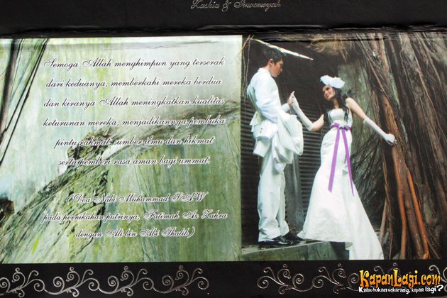7 Potret jadul undangan pernikahan Zaskia & Irwansyah, fotonya menawan