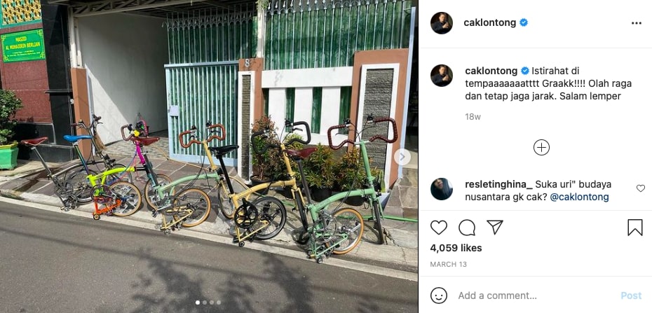 9 Caption lucu Cak Lontong di Instagram, recehnya nggak ada lawan