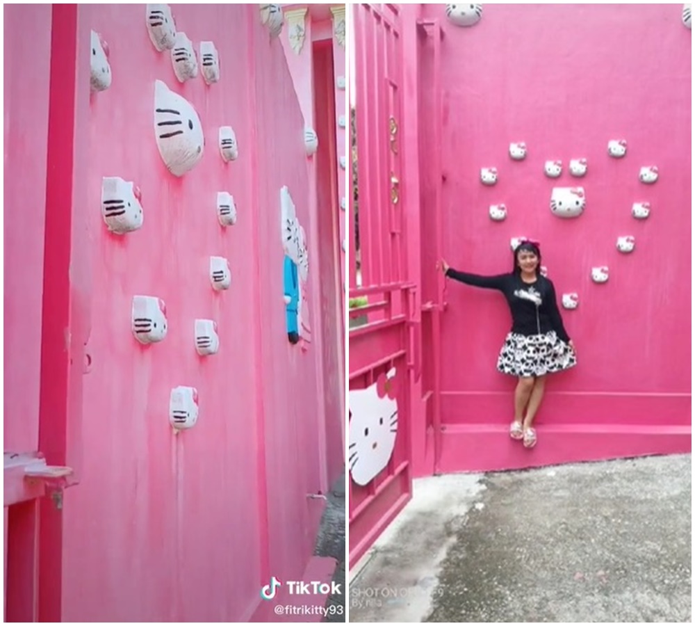 Viral rumah Hello Kitty di Mojokerto, 11 potretnya bikin takjub