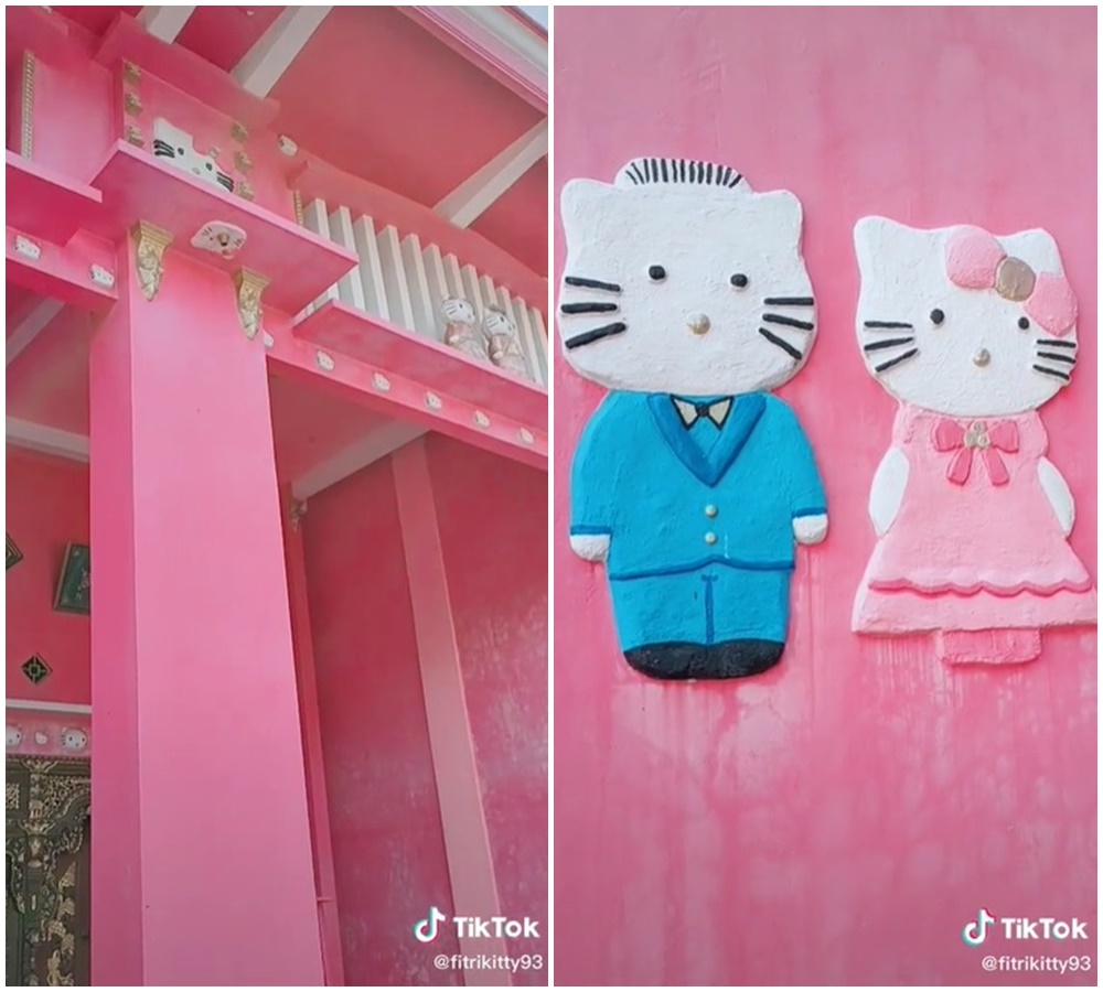 Viral rumah Hello Kitty di Mojokerto, 11 potretnya bikin takjub