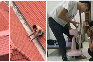 11 Aksi kocak orang lagi teleponan ini bikin geleng kepala