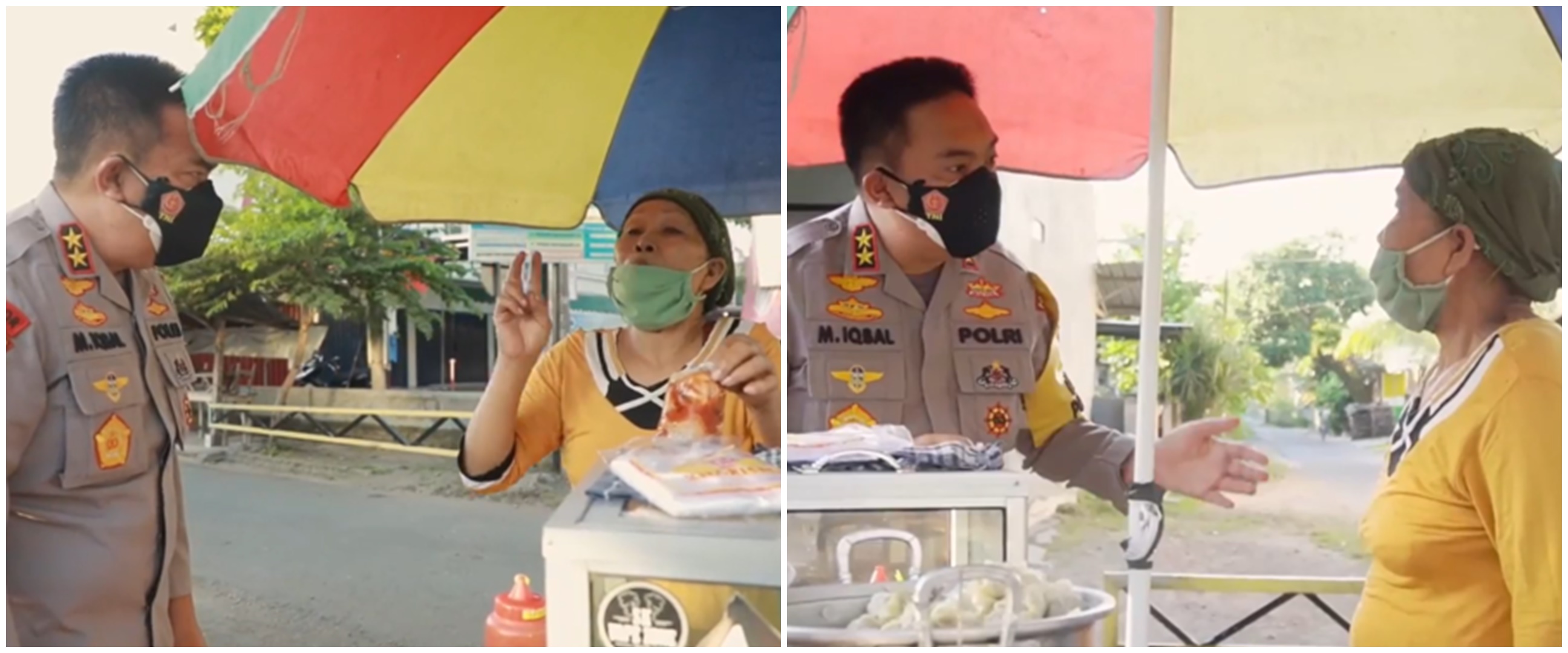 Momen Jenderal Polri beli bakso, tawar harga bikin penjual kaget