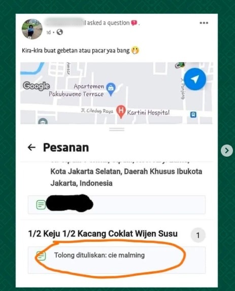 11 Tulisan di note orderan ojek online ini lucunya ada-ada aja