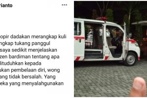 Dituduh takuti warga, relawan buka fakta soal sopir ambulans Covid-19
