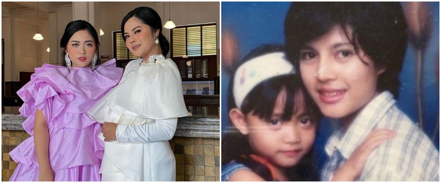 Potret masa kecil 7 selebgram Tanah Air bareng ibunya, curi perhatian