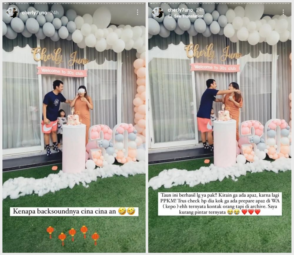 7 Momen ulang tahun Cherly eks Cherrybelle, berkonsep piknik di rumah