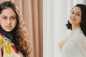 6 Gaya fashion Asila Maisa saat rekaman, model rambutnya unik