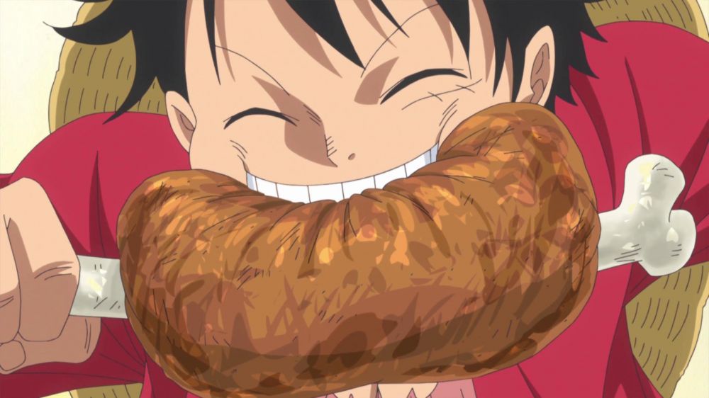 Makanan favorit 9 kru bajak laut Luffy One Piece ini bikin lapar