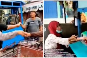 Aksi polisi bagi rezeki ke pedagang dan supir, tuai pujian