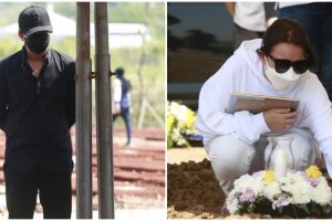 7 Momen Billy Syahputra di pemakaman ibunda Amanda Manopo