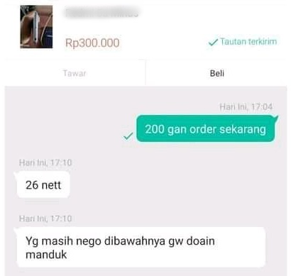 15 Chat lucu saat pembeli nawar keterlaluan, penjual harap sabar