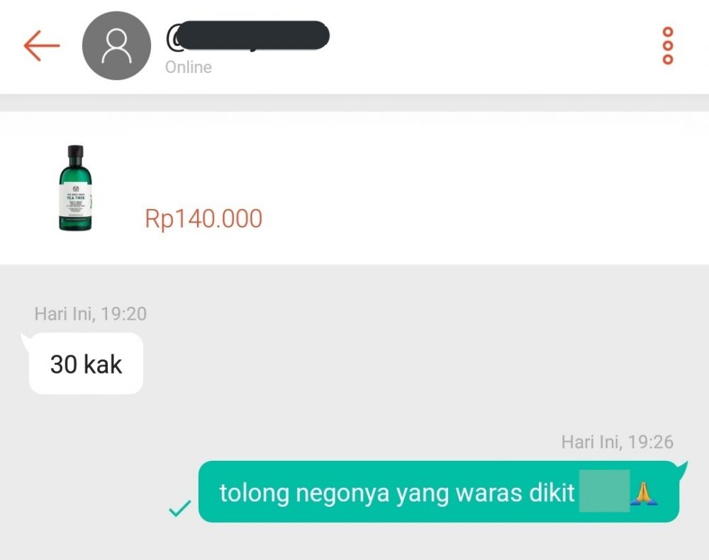 15 Chat lucu saat pembeli nawar keterlaluan, penjual harap sabar