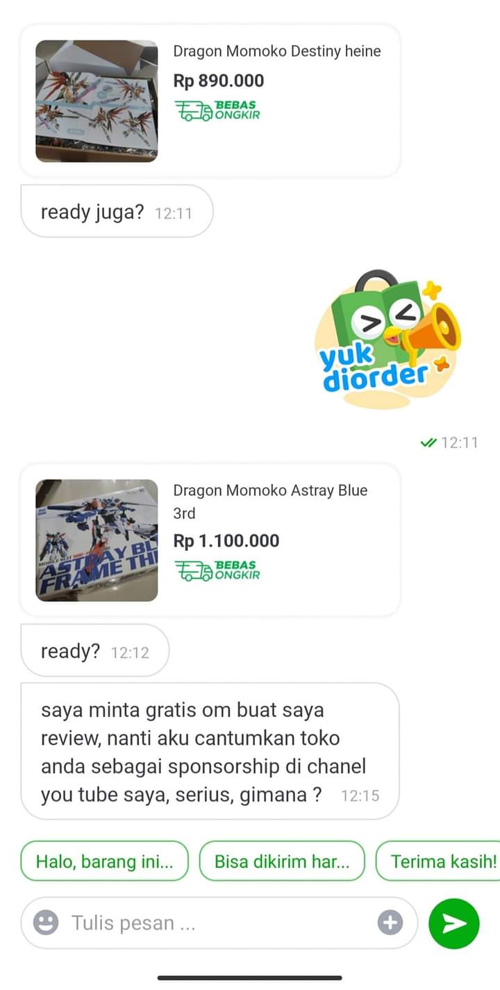 15 Chat lucu saat pembeli nawar keterlaluan, penjual harap sabar