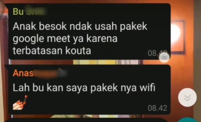 11 Chat lucu antara siswa dan guru ini isinya bikin tepuk jidat