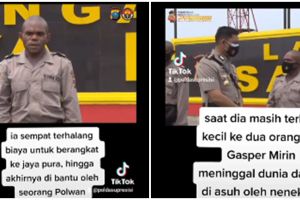 Kisah perjuangan pria yatim piatu dari Papua jadi polisi, inspiratif