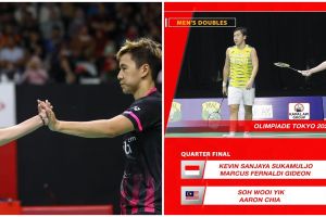 Momen Kevin Sanjaya luapkan emosi hingga banting raket