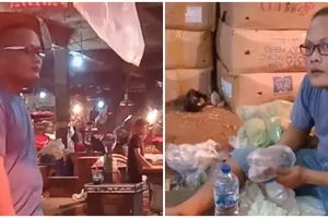 Heboh ada pedagang di pasar wajahnya mirip Sule, ini 5 fotonya