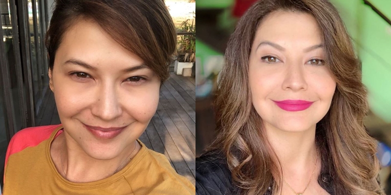 Potret 9 seleb blasteran 40-an tanpa dan pakai makeup, tetap flawless