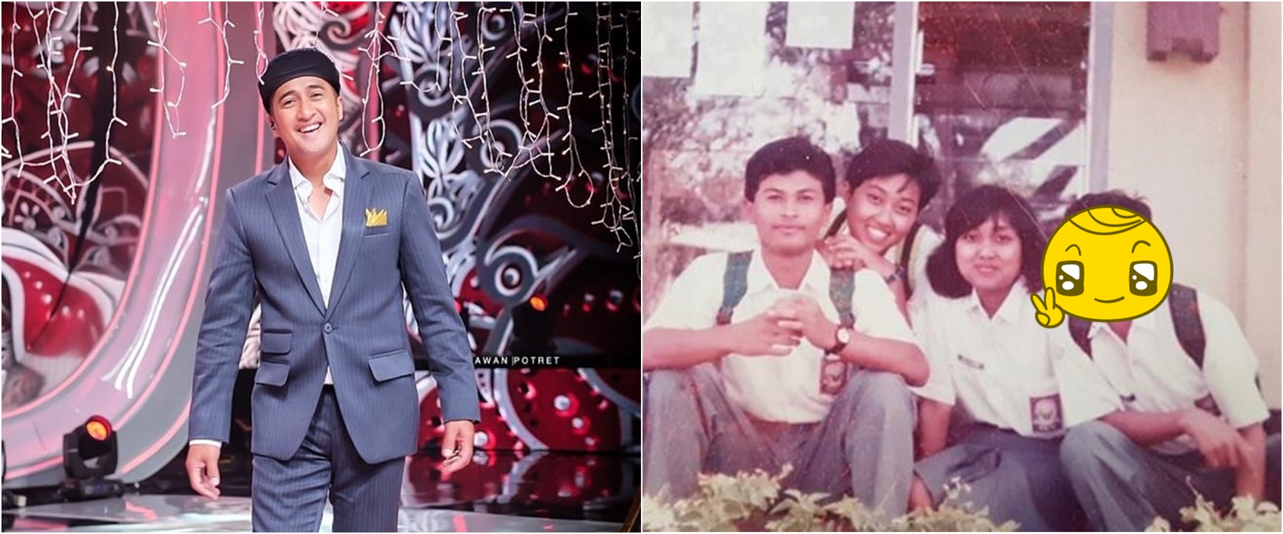 Potret lawas 11 presenter bareng geng SMA, Irfan Hakim awet muda