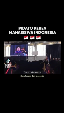 Momen mahasiswa asal Indonesia pidato di Amerika, bikin bangga