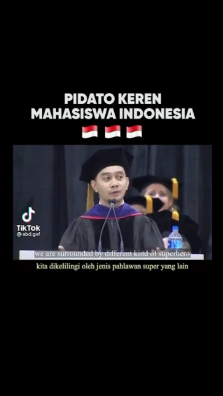 Momen mahasiswa asal Indonesia pidato di Amerika, bikin bangga