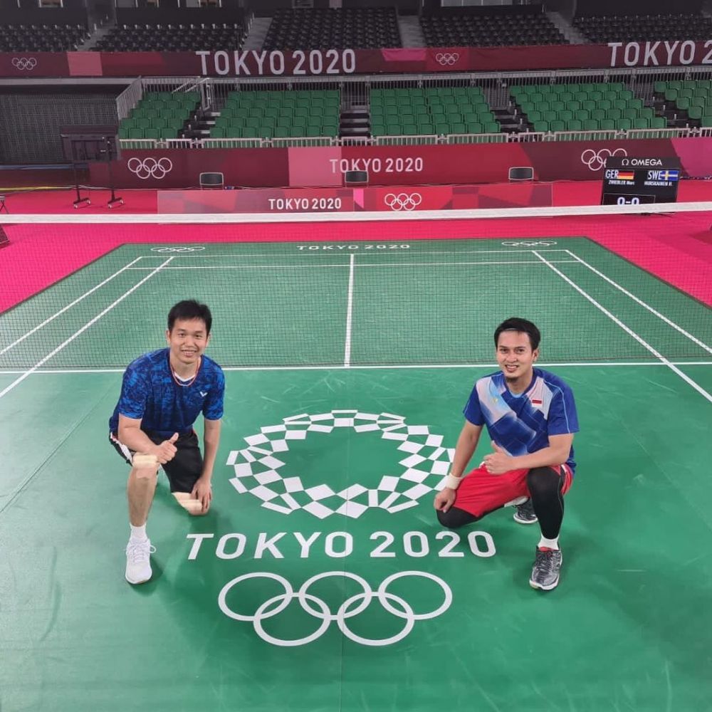 Aksi Lee/Wang sungkem The Daddies di Olimpiade Tokyo, bikin bangga