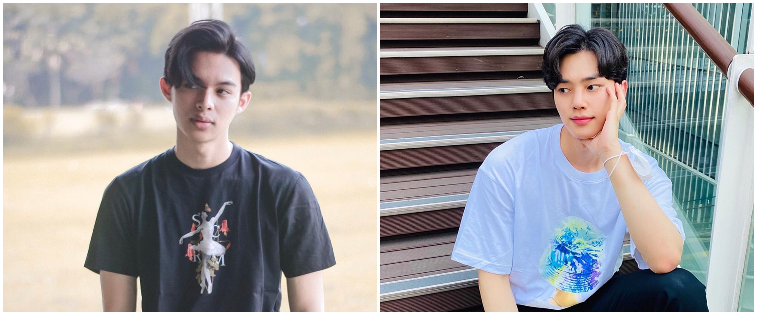 7 Potret bukti Rey Mbayang mirip Song Kang 'Nevertheless', bak kembar