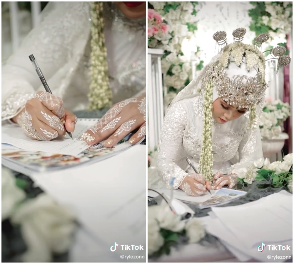 Pengantin ini ikut ujian online usai ijab kabul, kocak dan menghibur