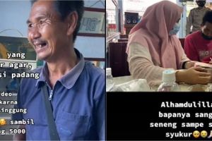 Beli nasi padang Rp 5 ribu, pria ini terharu dapat donasi Rp 108 juta