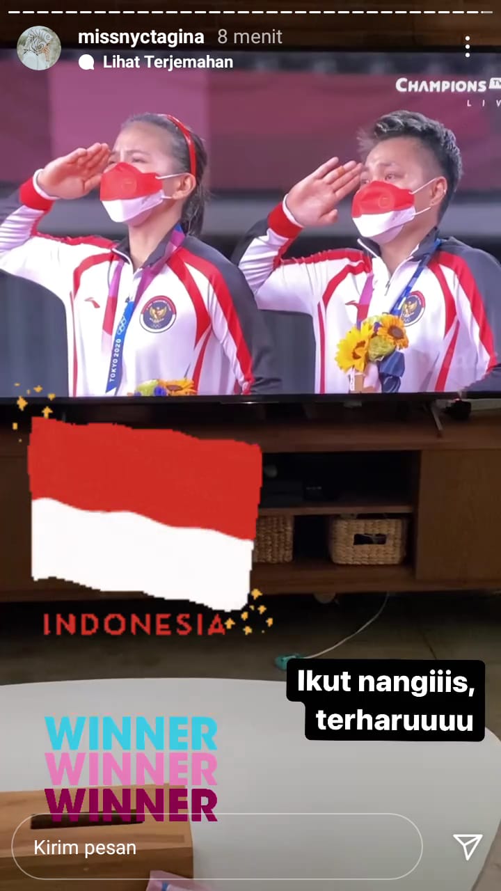 Momen 11 seleb tonton final Olimpiade Tokyo 2020, bangga hingga haru